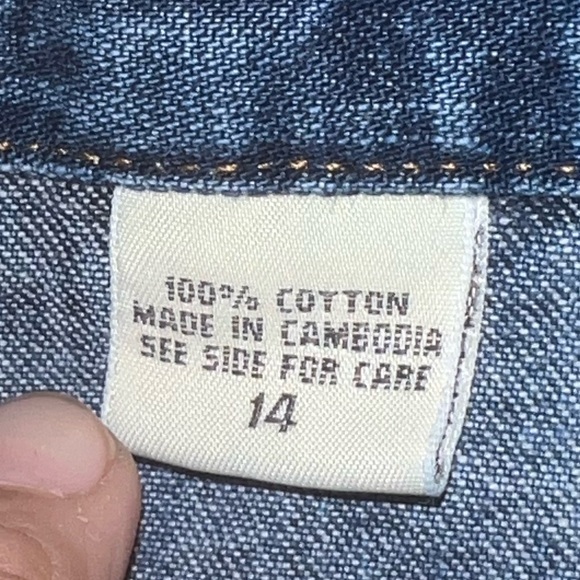 Vintage 90s Eddie Bauer High Waisted Mom Jeans Size 14  Medium Wash Denim [J-49] - Picture 4 of 6